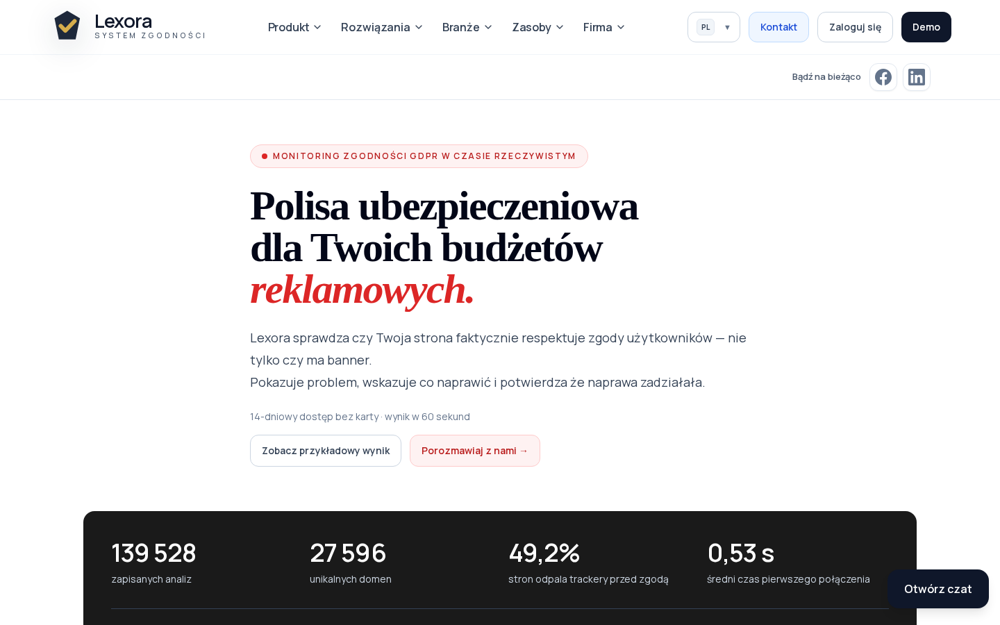 Lexora — landing z value proposition